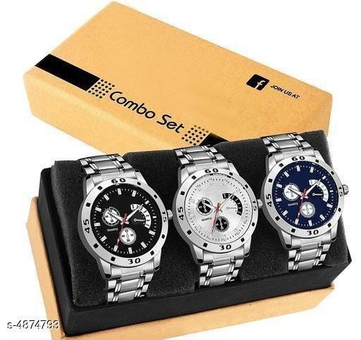 Jack Stylish Mens Watches -Pack of 3
